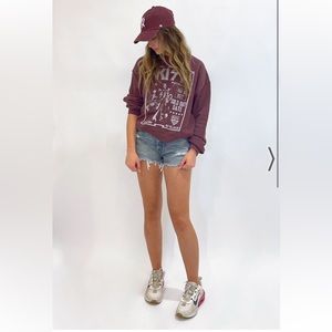 Daydreamer Kiss Madison Square Garden Oversized Crew Huckleberry Sweatshirt
